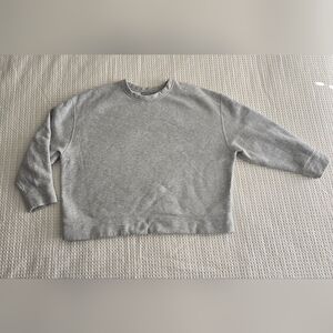 Vince Gray Crewneck Sweatshirt Cotton Blend Boxy Cut Size L Euc